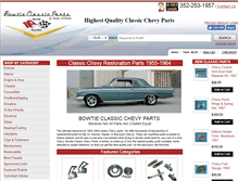 Tablet Screenshot of bowtieclassicparts.com